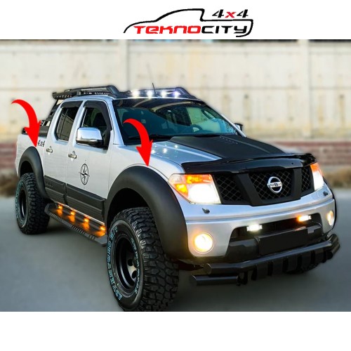 Nissan Navara D40 Çamurluk Kaplama -Dodik Takımı 2008--2014 Abs Plastik